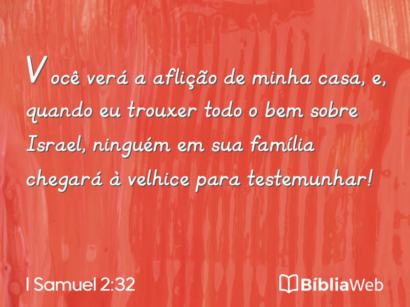 I Samuel 2:32 em imagem para compartilhar