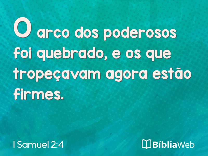 I Samuel 2:4 em imagem para compartilhar