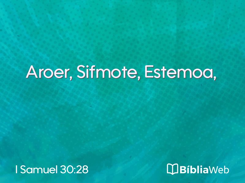 I Samuel 30:28 em imagem para compartilhar