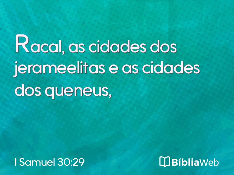 I Samuel 30:29 em imagem para compartilhar