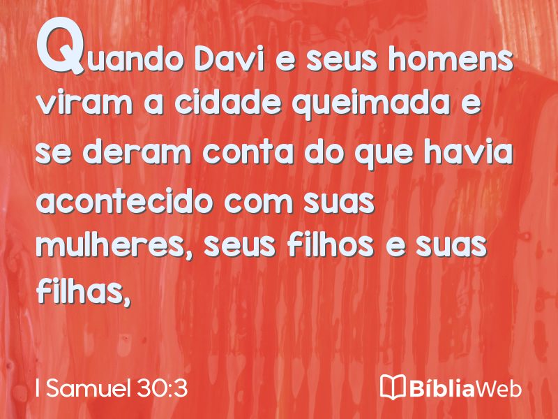 I Samuel 30:3 em imagem para compartilhar