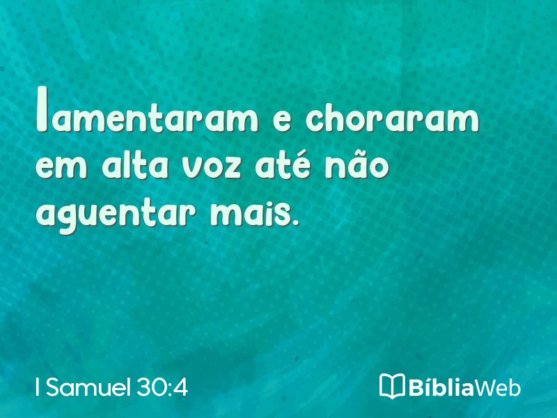 I Samuel 30:4 em imagem para compartilhar