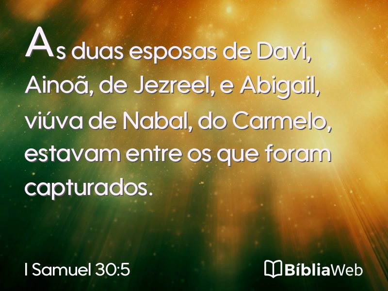 I Samuel 30:5 em imagem para compartilhar