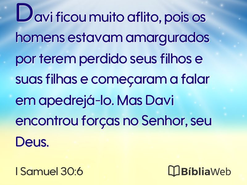 I Samuel 30:6 em imagem para compartilhar