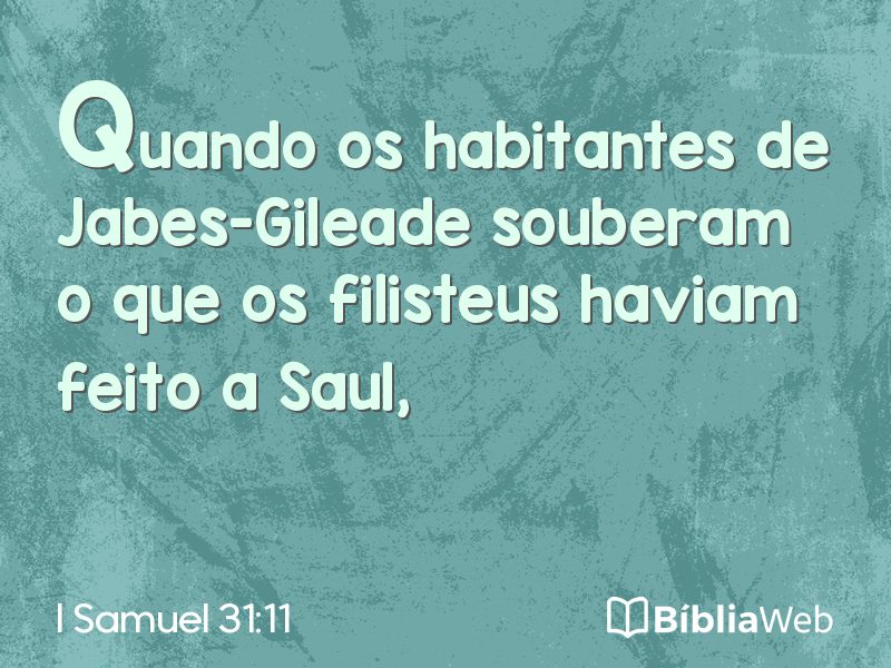 I Samuel 31:11 em imagem para compartilhar