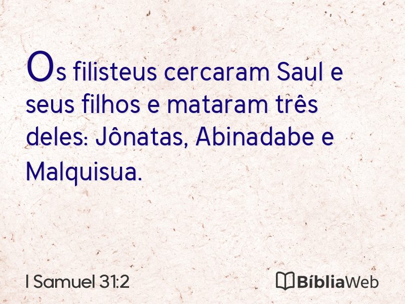 I Samuel 31:2 em imagem para compartilhar