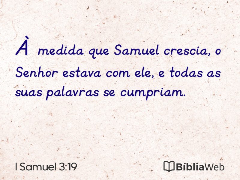 I Samuel 3:19 em imagem para compartilhar