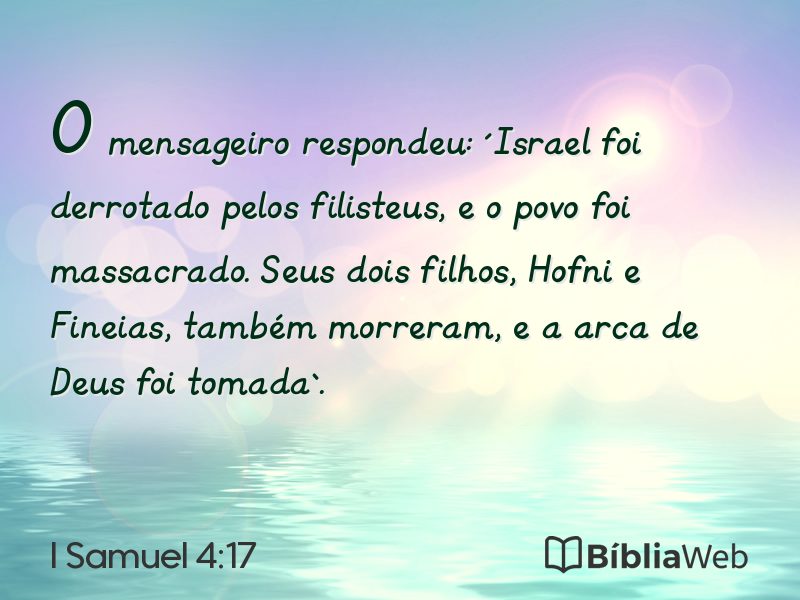 I Samuel 4:17 em imagem para compartilhar