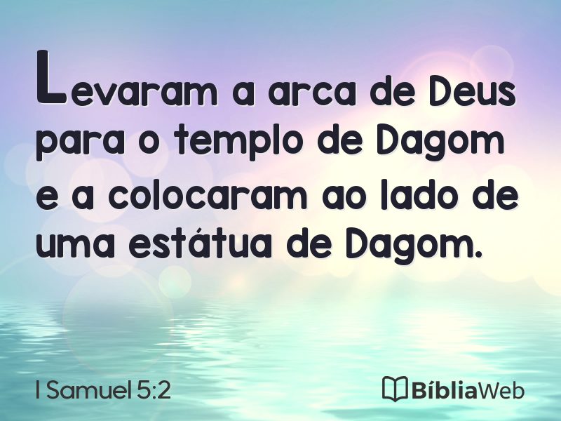 I Samuel 5:2 em imagem para compartilhar
