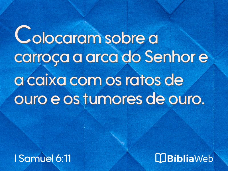 I Samuel 6:11 em imagem para compartilhar