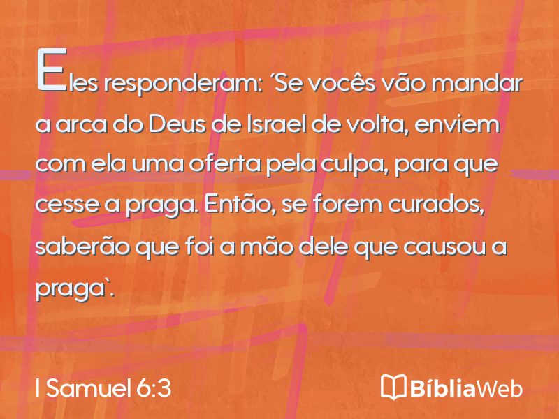 I Samuel 6:3 em imagem para compartilhar