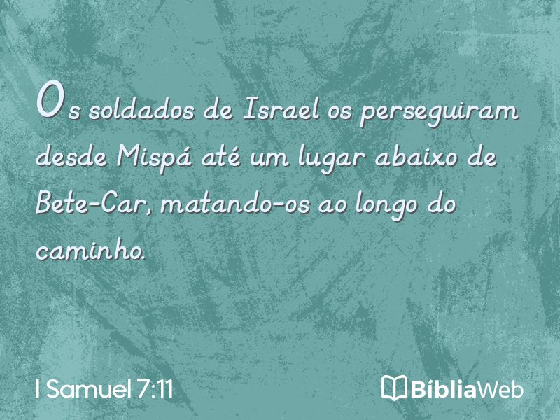 I Samuel 7:11 em imagem para compartilhar