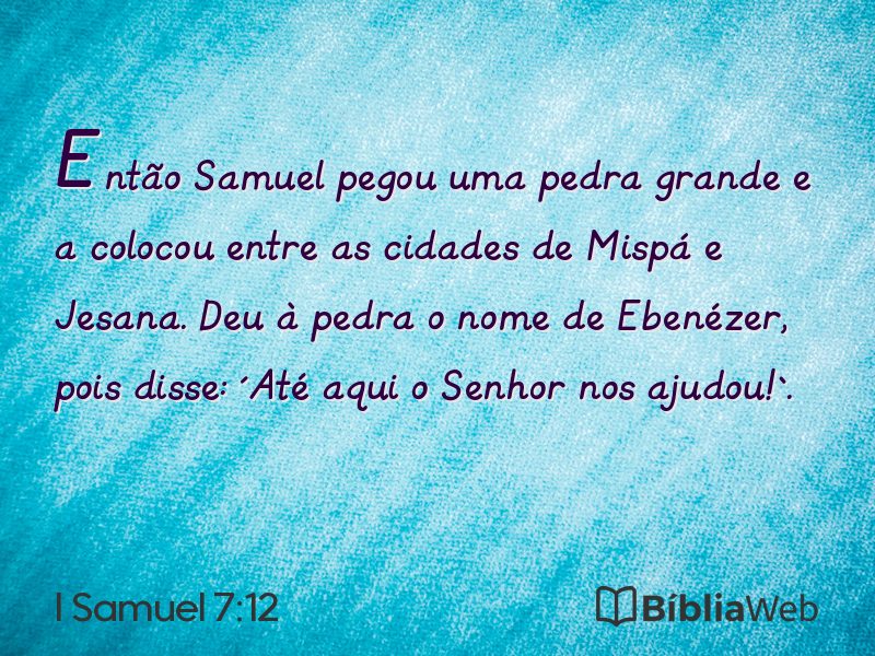 I Samuel 7:12 em imagem para compartilhar