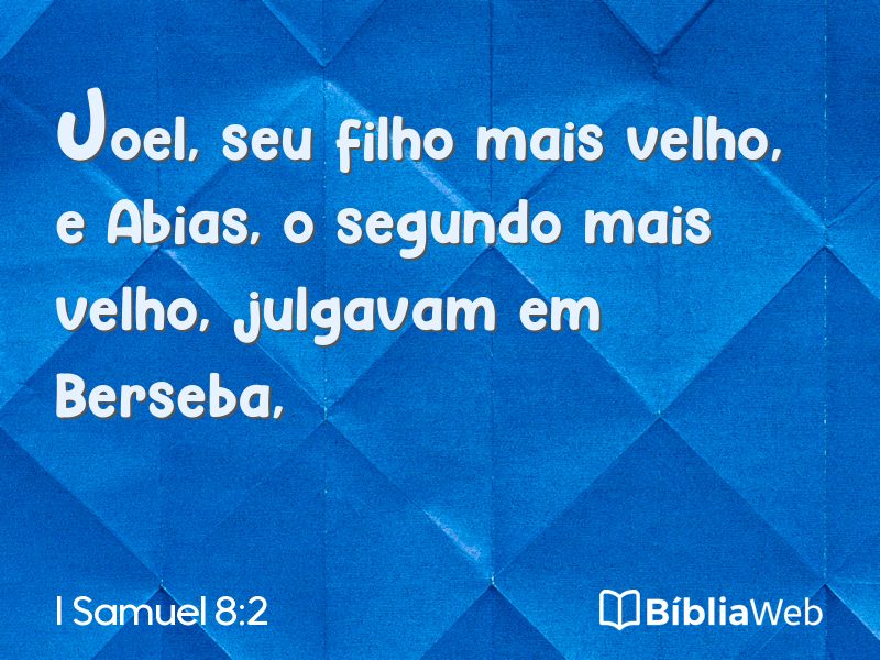 I Samuel 8:2 em imagem para compartilhar