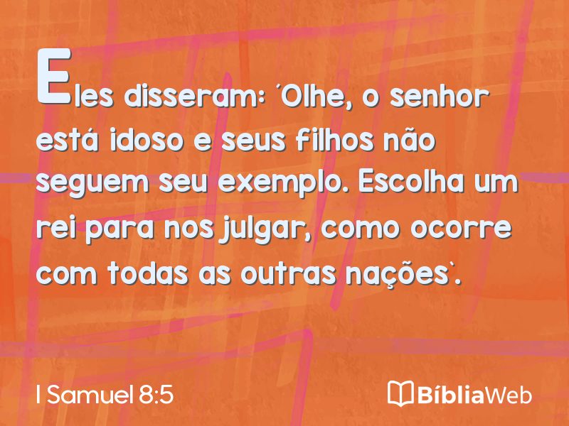 I Samuel 8:5 em imagem para compartilhar