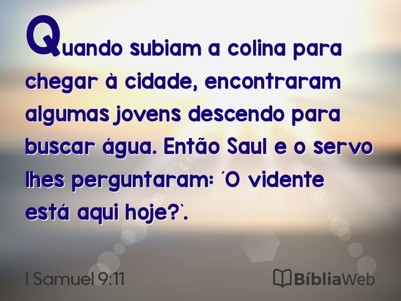 I Samuel 9:11 em imagem para compartilhar
