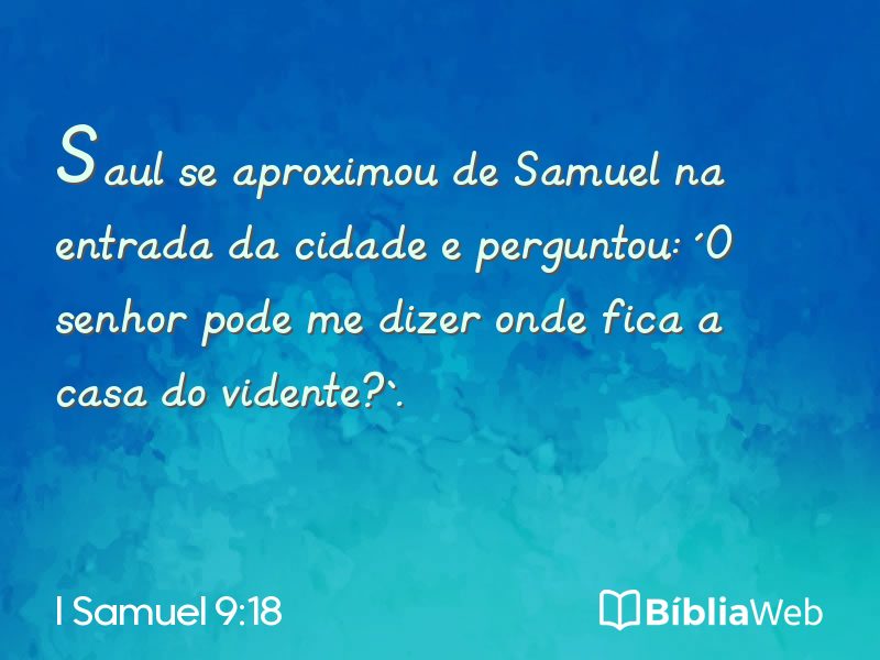 I Samuel 9:18 em imagem para compartilhar