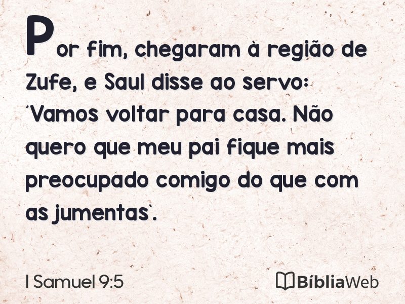 I Samuel 9:5 em imagem para compartilhar