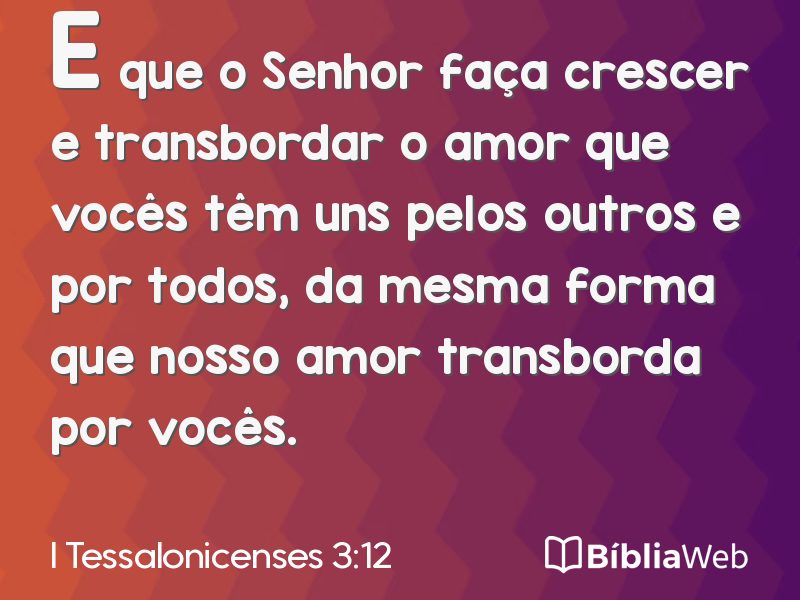 I Tessalonicenses 3:12 em imagem para compartilhar