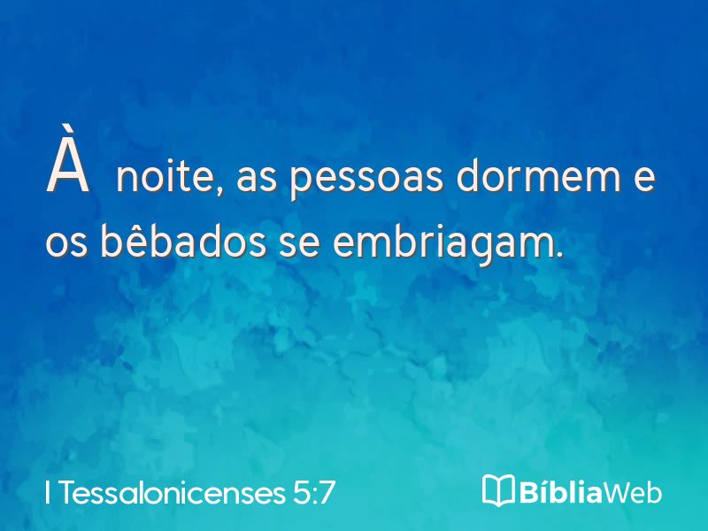 I Tessalonicenses 5:7 em imagem para compartilhar