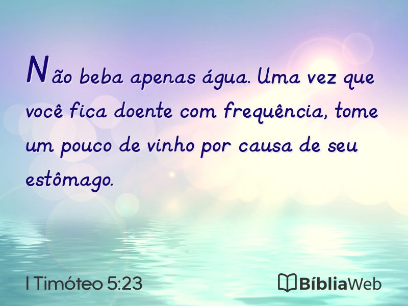 I Timóteo 5:23 em imagem para compartilhar