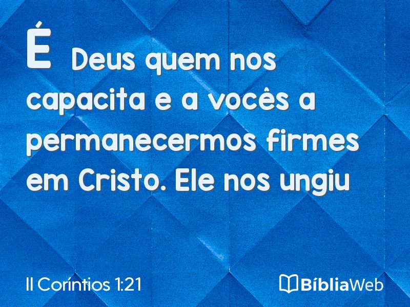 II Coríntios 1:21 em imagem para compartilhar