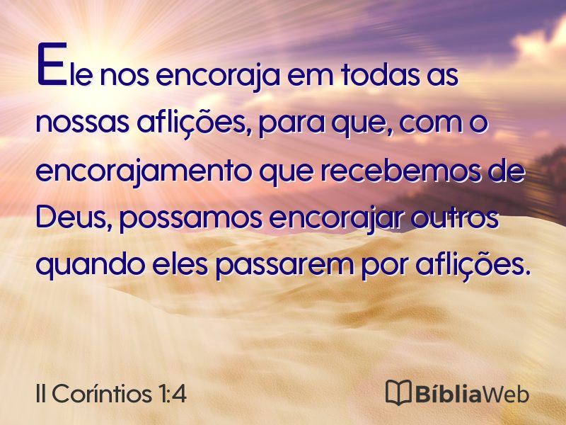 II Coríntios 1:4 em imagem para compartilhar