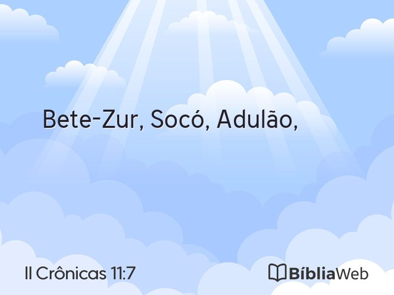 II Crônicas 11:7 em imagem para compartilhar