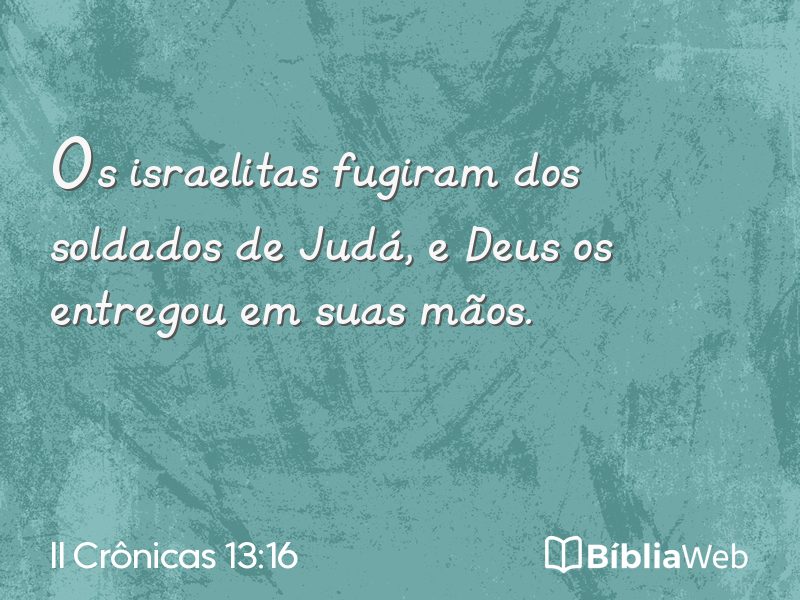 II Crônicas 13:16 em imagem para compartilhar