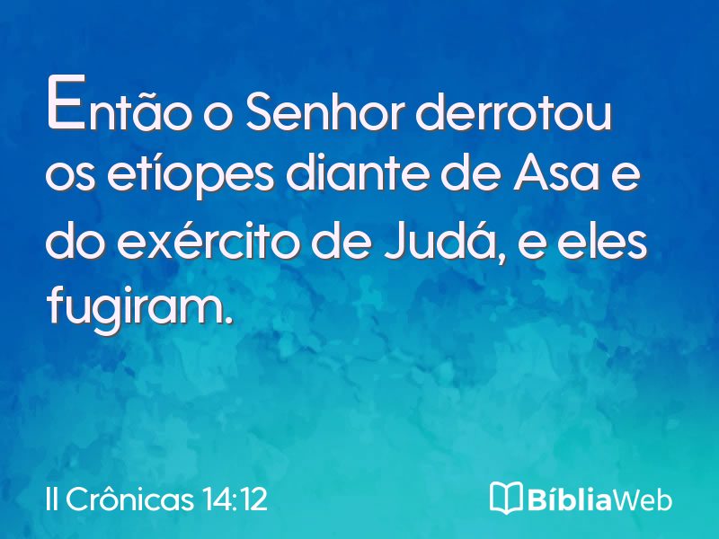II Crônicas 14:12 em imagem para compartilhar