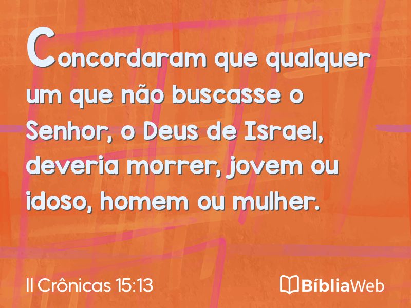 II Crônicas 15:13 em imagem para compartilhar