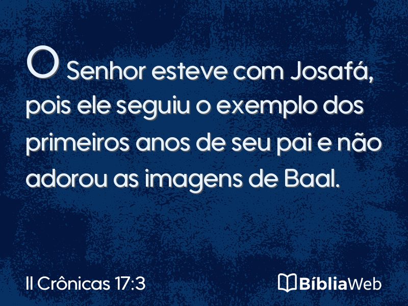 II Crônicas 17:3 em imagem para compartilhar