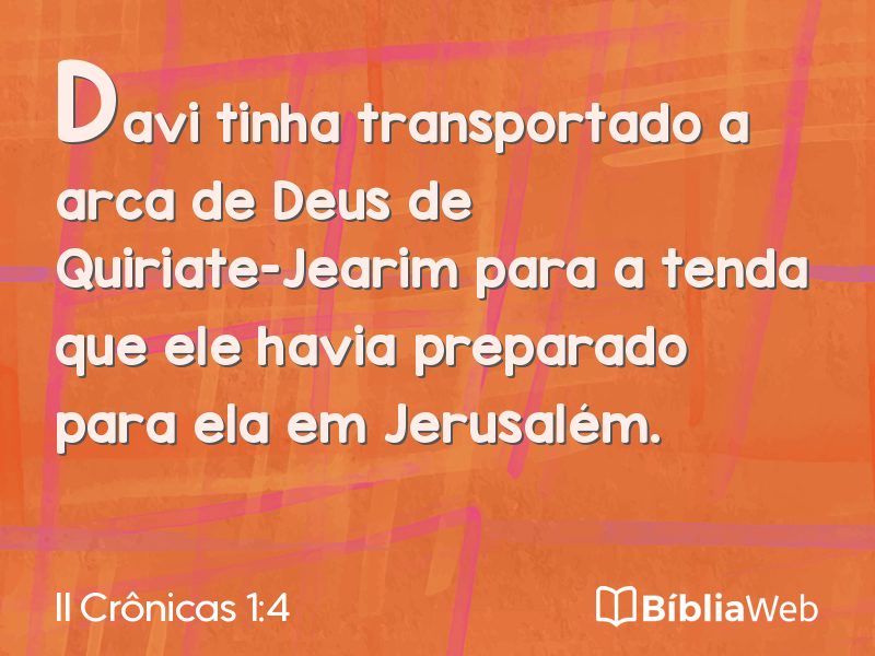 II Crônicas 1:4 em imagem para compartilhar