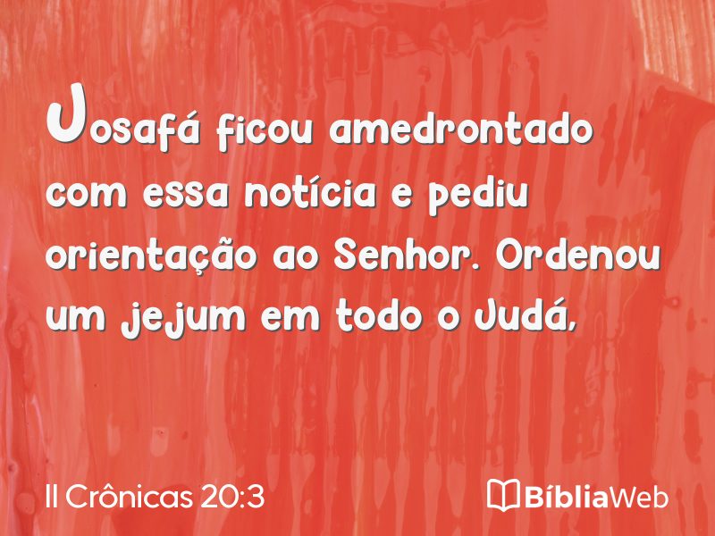 II Crônicas 20:3 em imagem para compartilhar