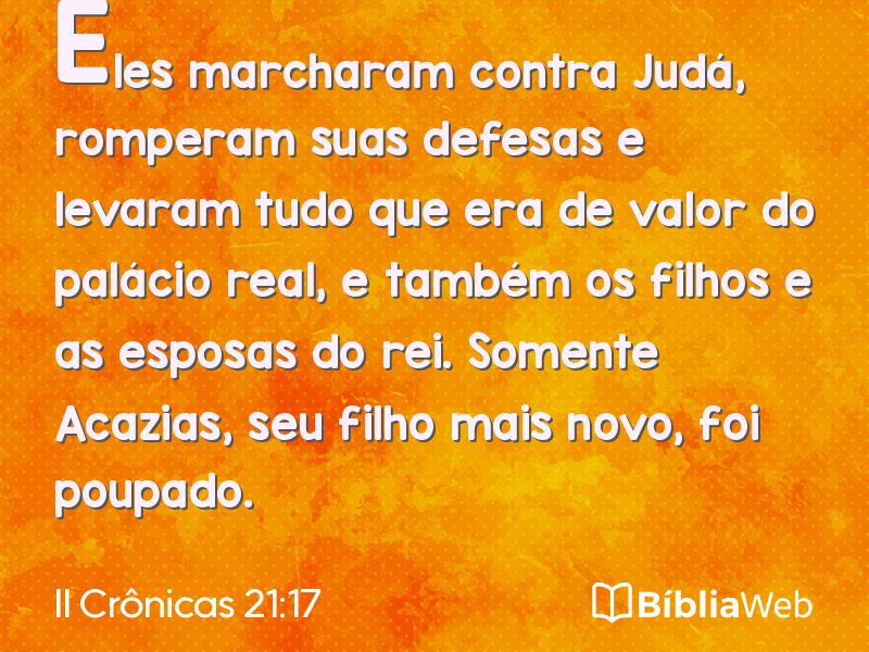 II Crônicas 21:17 em imagem para compartilhar