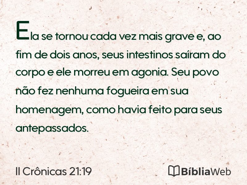 II Crônicas 21:19 em imagem para compartilhar