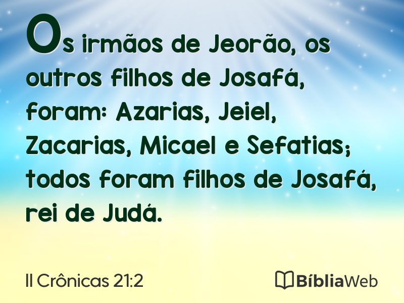 II Crônicas 21:2 em imagem para compartilhar