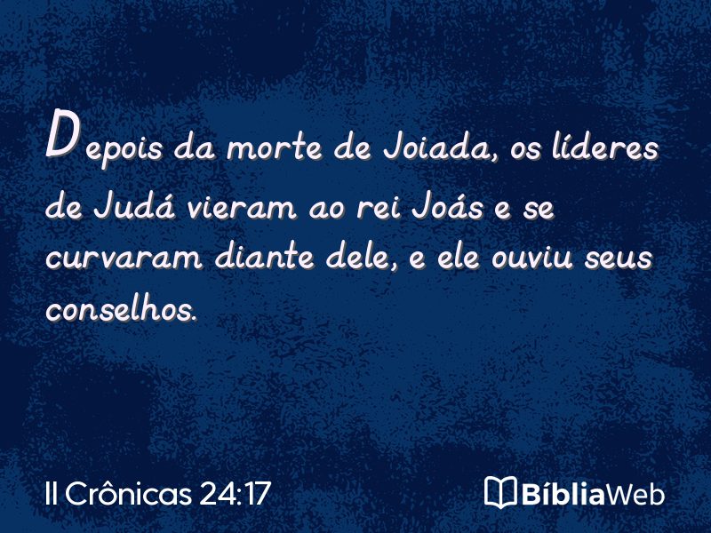 II Crônicas 24:17 em imagem para compartilhar
