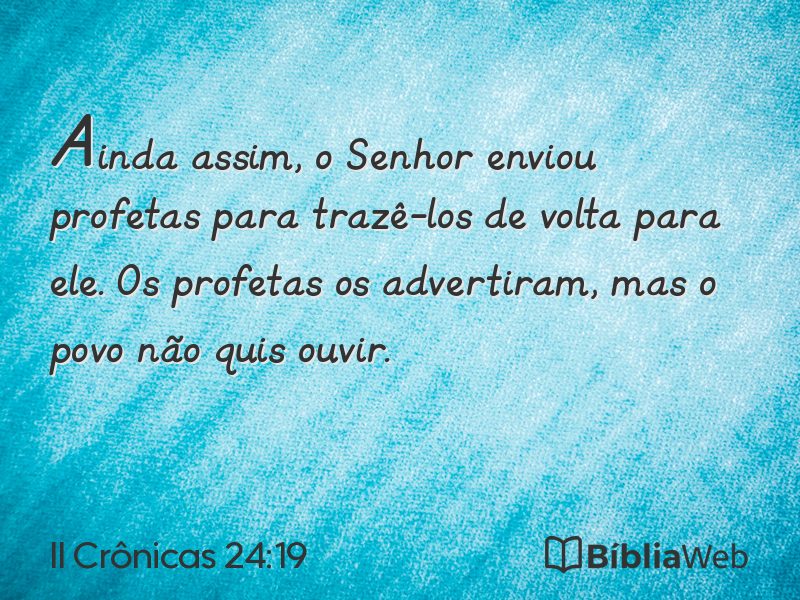 II Crônicas 24:19 em imagem para compartilhar