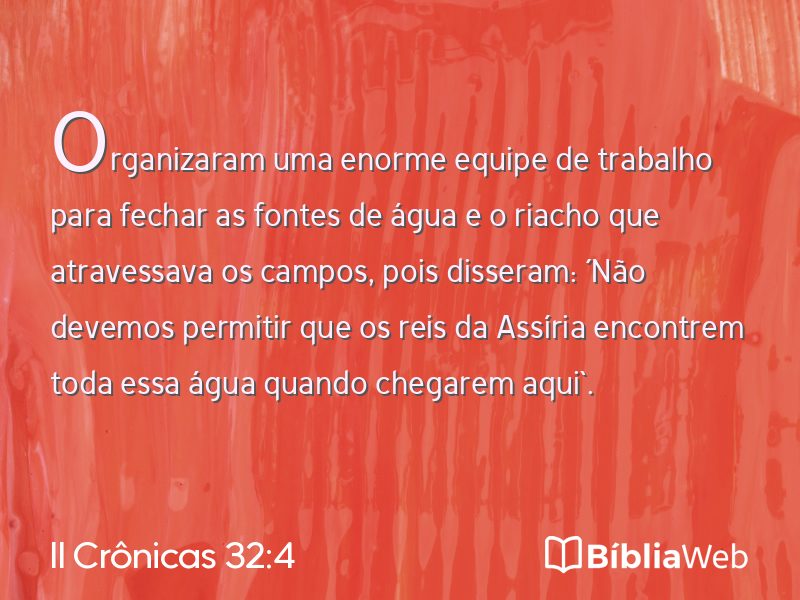 II Crônicas 32:4 em imagem para compartilhar