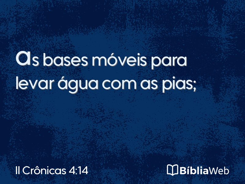 II Crônicas 4:14 em imagem para compartilhar