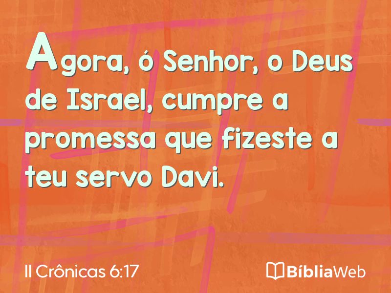 II Crônicas 6:17 em imagem para compartilhar