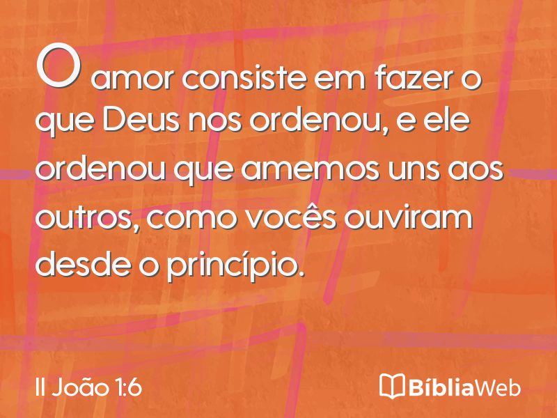 II João 1:6 em imagem para compartilhar