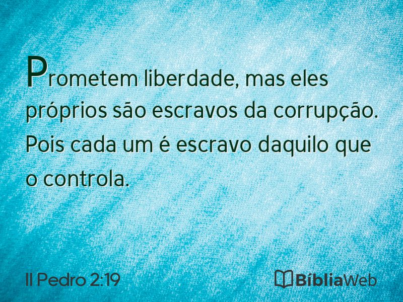 II Pedro 2:19 em imagem para compartilhar