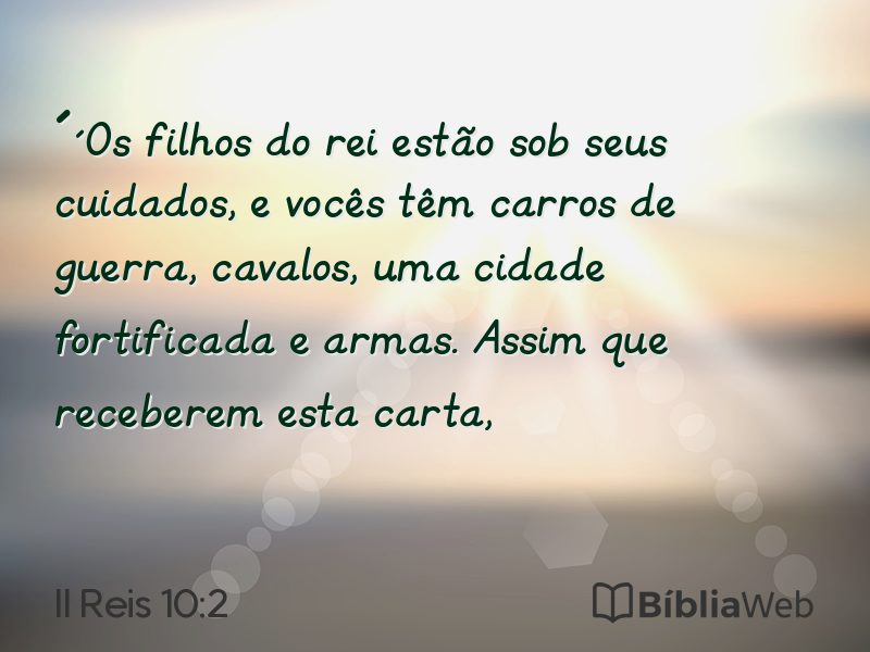 II Reis 10:2 em imagem para compartilhar