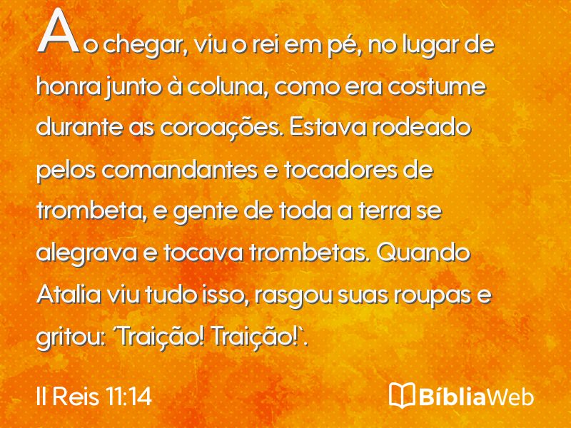 II Reis 11:14 em imagem para compartilhar