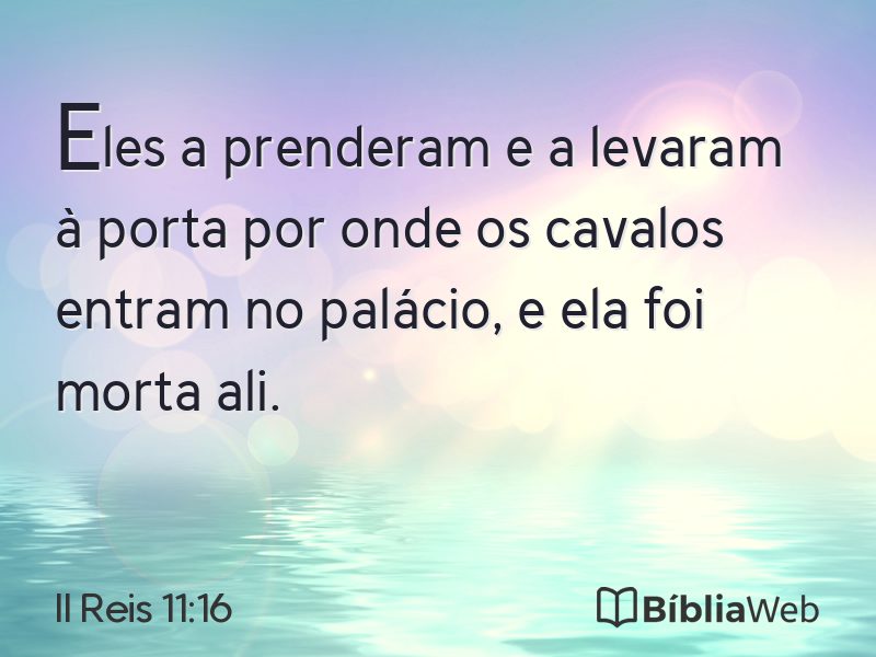 II Reis 11:16 em imagem para compartilhar