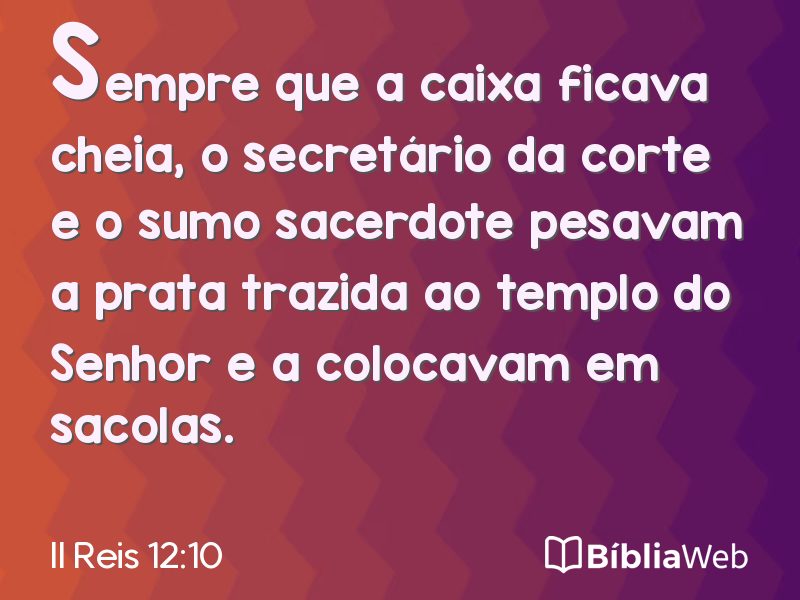 II Reis 12:10 em imagem para compartilhar