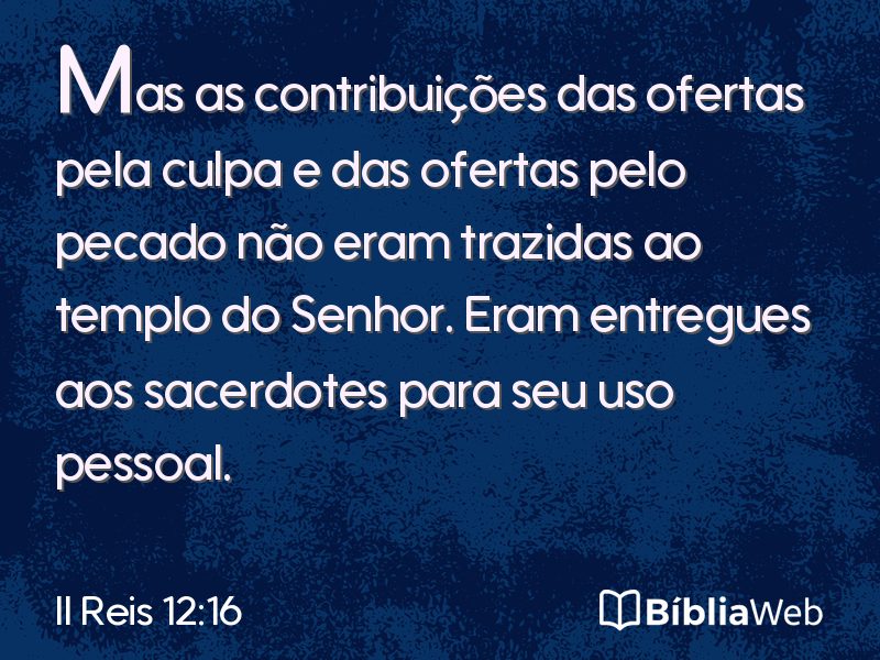 II Reis 12:16 em imagem para compartilhar