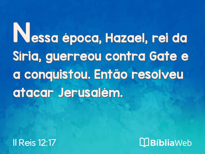 II Reis 12:17 em imagem para compartilhar